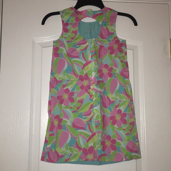 REVERSIBLE Dress Flamingos and Island flowers - Picture 1 of 9